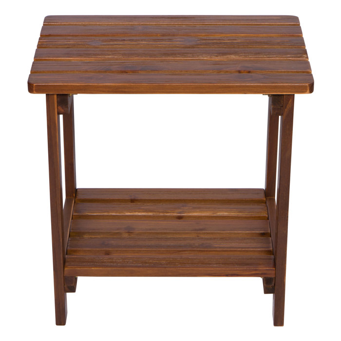 Breakwater Bay Casner Cedar Outdoor Side Table & Reviews Wayfair